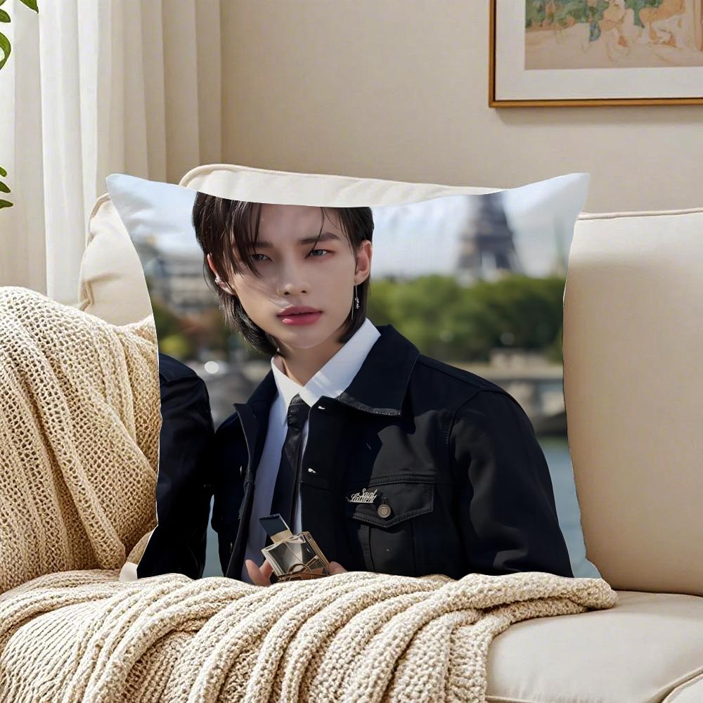 Person Idol HHyunjin Cushion Cover Pillowcase Antidustmite living Room Sofa Decor Cushion Room