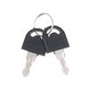 2Sets Stainless Steel Roll Paper Dispenser Lock Core Replacement Key Anti-Theft Design for Commercial Public Restrooms