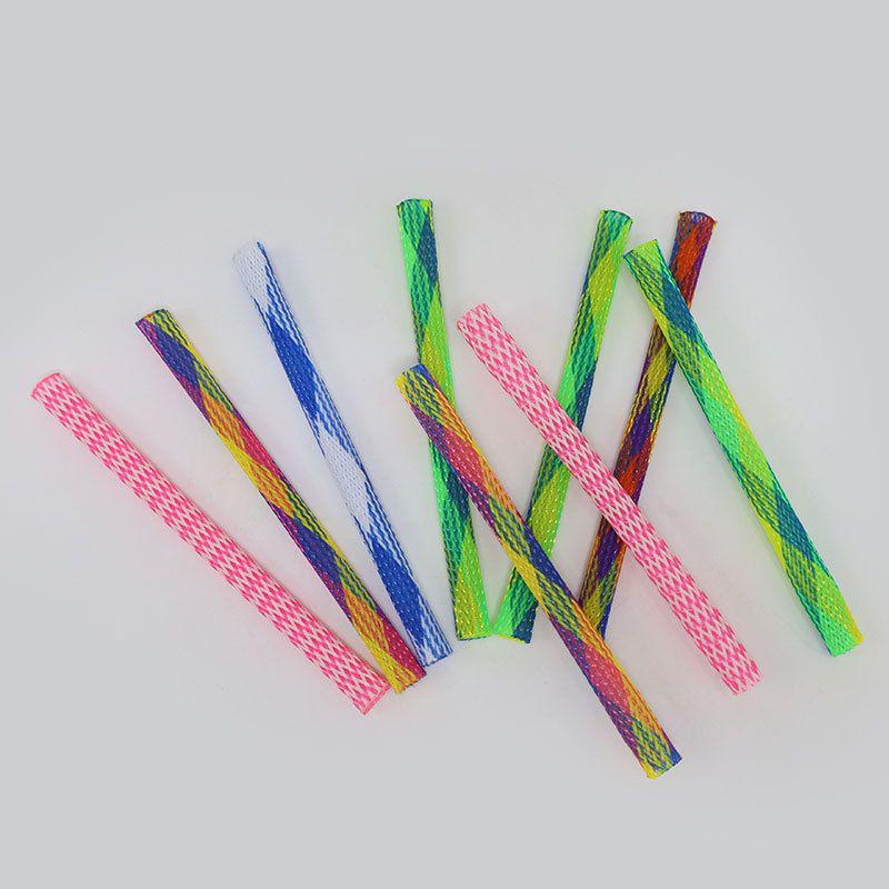 Interactive Colorful Elastic Cat Spring Toy