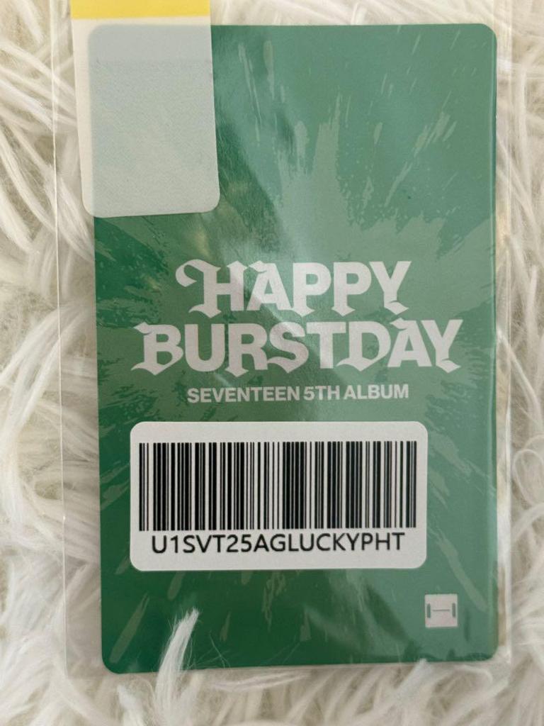 [USED] Seventeen HAPPY BURSTDAY Korea WeverseGB Lucky Drop Mingyu
