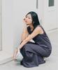 Layered Dress BHXN2383 S Charcoal [Yours] 2-Piece