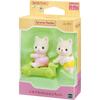 Sylvanian Families Twin Silk Cat Dolls 3 Years and Up Toy Dollhouse EPOCH