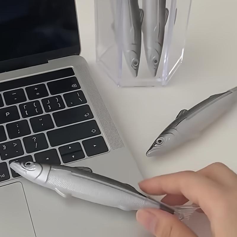 3 Eye-Catching Fun Fish-Shaped Ballpoint Pen - Perfect for School, Office, and Party Gifts - Unique Ocean-Themed Stationery Gift