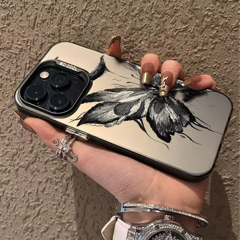 The New Moon Butterfly Is Suitable for Iphone17 Mobile Phone Case Apple 15promax/16 Anti-drop 13pro12/11x.