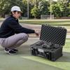 VEVOR Weatherproof Hard Case, Heavy Duty Protective Dry Box Case with Pre-cut Foam, Wheels & Retractable Pull Handles for Travel, Hunt, Military
