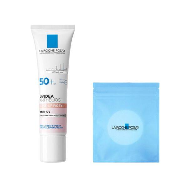 La Roche-Posay Uvidea Tone-Up Rosy Plus Glow Sunscreen SPF50+ PA++++ 30ml Set