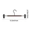 6 Pieces Adjustable Trouser Hangers Anti-slip Clothes Drying Rack Wood Pants Hangers  Closet