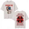 T-shirt Anime Édition Limitée Resident Evil Requiemm Vêtements pour Hommes Gothique Vintage Lavé T-shirts Hauts d'Été T-shirt à Col Rond Streetwear