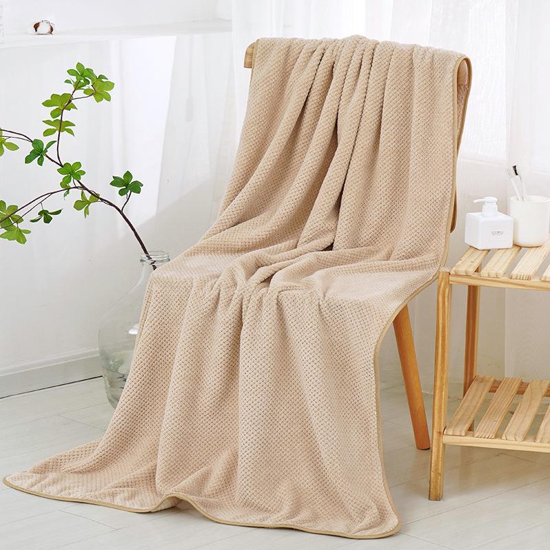 High-Grade Japanese No-Lint Absorbent Bath Towel for Adults - Enlarged Size, Pure Cotton