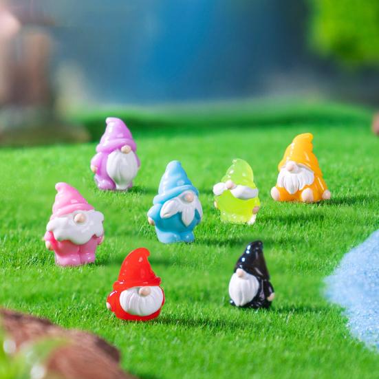 14 stk Mikrolandskap Ornament Mini Nisse Påskefigur Miniatyr Hagedekorasjon Mini Potteplante Tilbehør