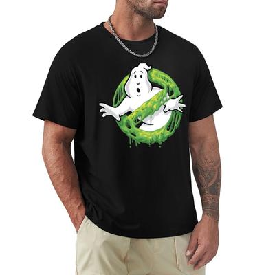 Ghost Hunters Busters Classic Slime Ghost Logo T-Shirt Basic Crew Neck Short Sleeve Top