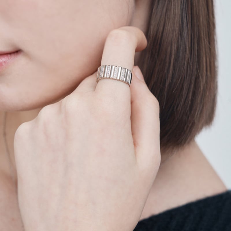 ELLE Jewelry Ella One Tunnels Cubic Ring ELBRWR131