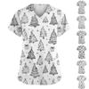 Women's Fashion V-Neck Short Sleeve Overalls With Pockets  Print Tops  Clothes