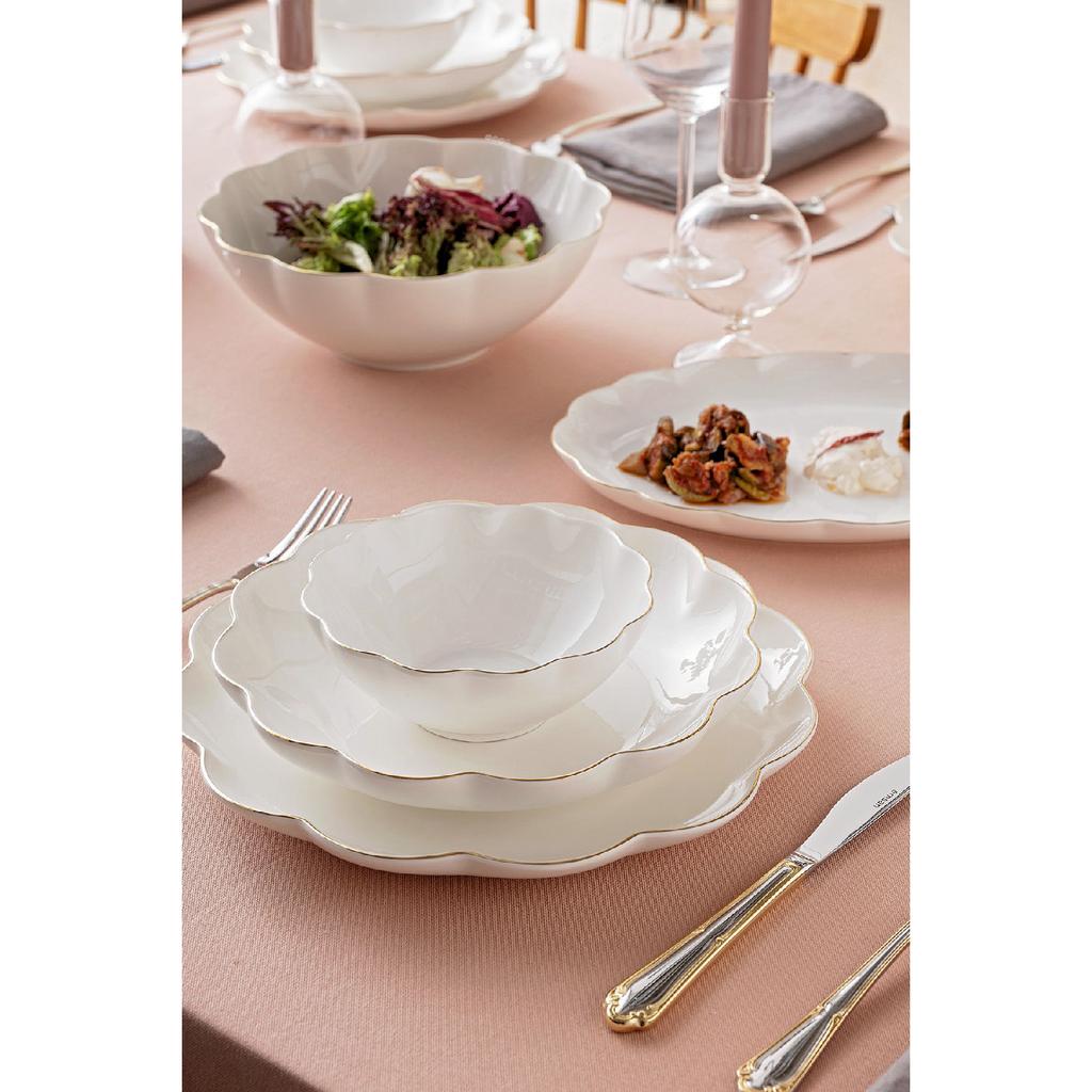 Gonca 29 Piece Dinner Set For 6 Persons Gold