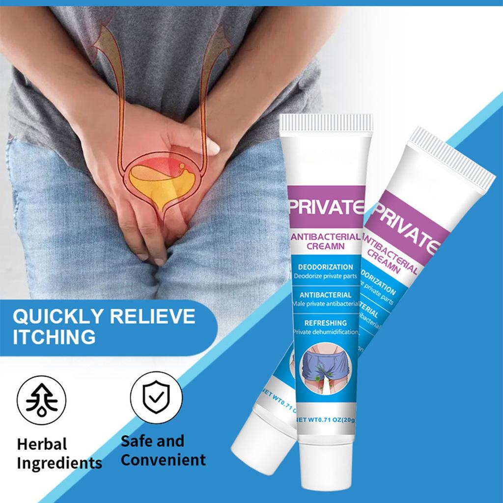 Men's Skin Soothing Itch Ointment, Rash & Itch, Dry Skin Moisturizer, Natural Foot & Body Balm, 20g
