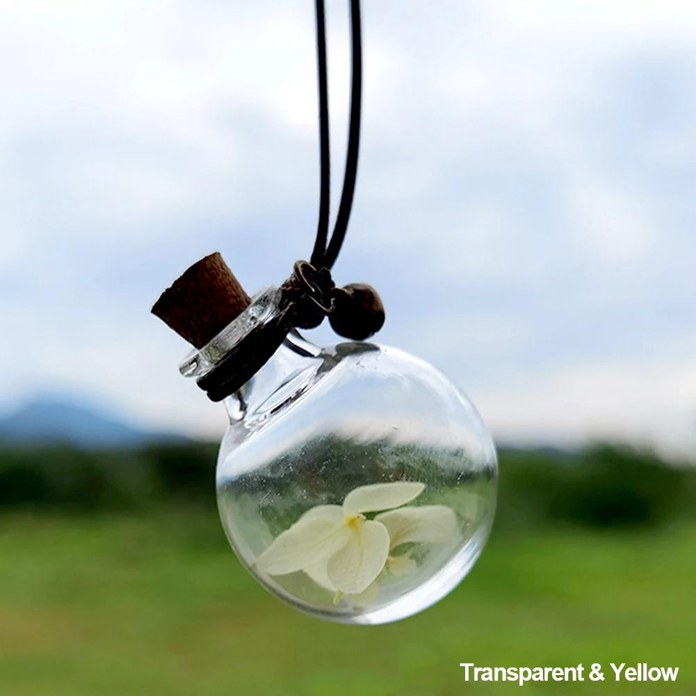 Auto Lufterfrischer Hängender Parfüm Anhänger Flasche Mit Blume Auto Ätherische Öle Parfümflasche Diffusor Automobil Ornamente