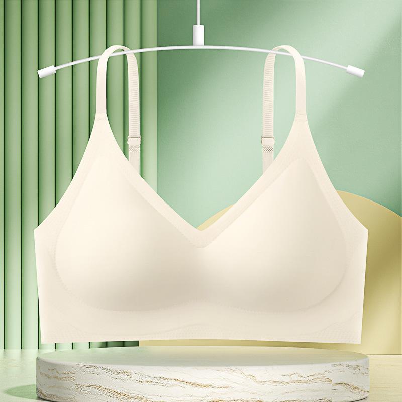 Traceless underwear women's summer small breasts gather, not empty cup, anti-sagging breast, no steel ring, comfortable back bra, bra