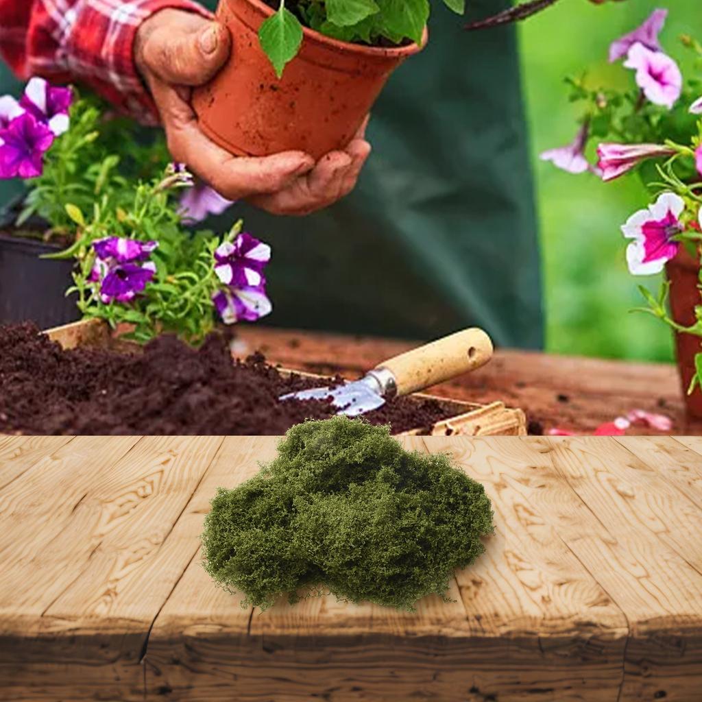 Fake Moss Plastic Artificial Moss Fake Green Plants For Plant Pot Decoration