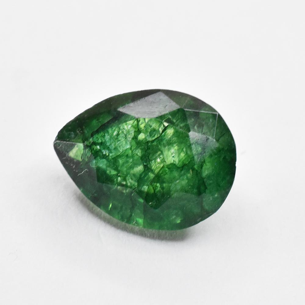 Natural Green Emerald Pear Cut CERTIFIED 5.90 Ct Loose Gemstone For Gift
