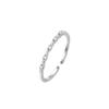 Elegant Adjustable Sparkling Diamond Ring for Index or Pinky Finger - Luxurious and Simple Design