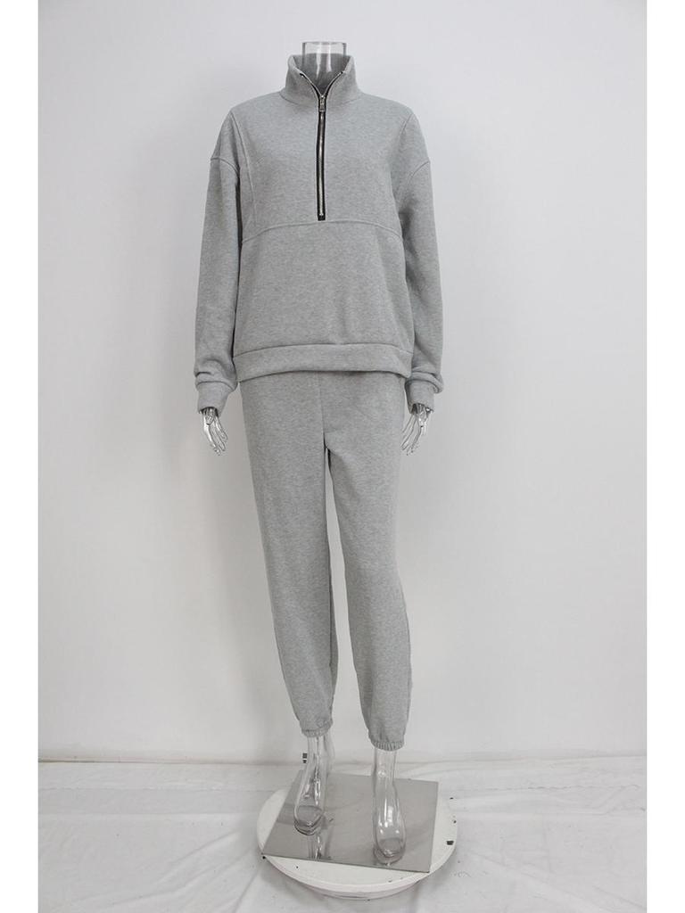 Europäisches & Amerikanisches Damen 2-teiliges Sweatshirt Fleece Set - Herbstmode 2025 Lässige Sportbekleidung