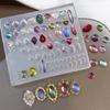 Flexible Silicone Nail Art Molds Silicone Texture Nail Art Stencil Crafting Molds for Repeated Use In Creative Designs