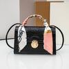 Fresh and sweet oblique span bag summer bag women's bag flower material small square bag