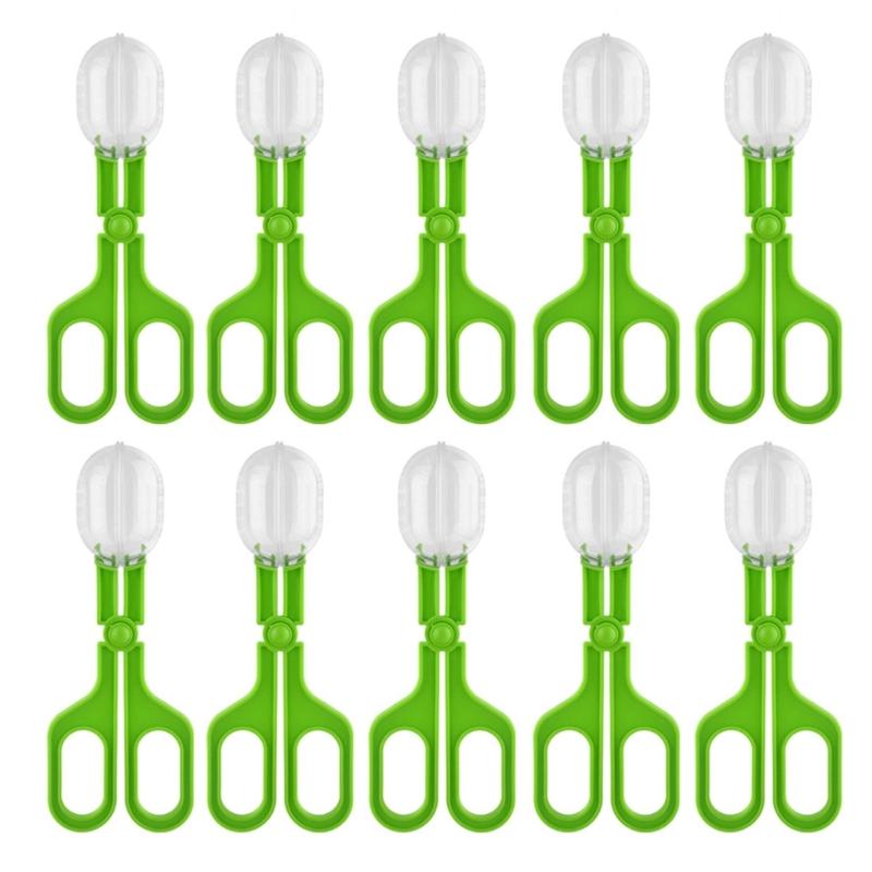 10lots Large Spiders Insect Catcher Tweezer Clamp Tongs Children Educational Toy for Various Pet Households