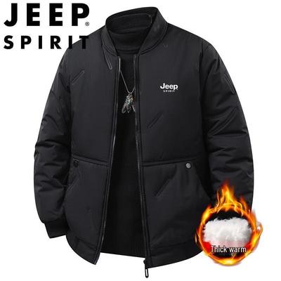 JEEP SPIRIT Men's Padded Baseball Collar Jacket