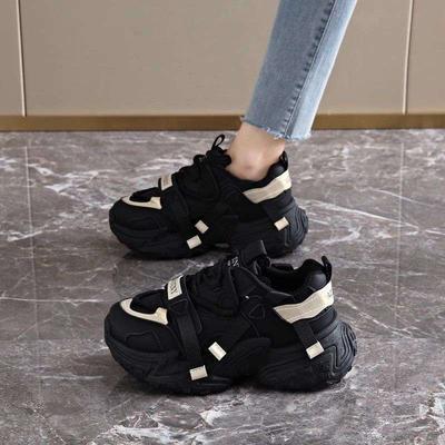 Casual Shoes 2026 New Style Dad Shoes Women's Shoes Thick Sole Height Increase Anti Slip Sports Shoes Fashionable