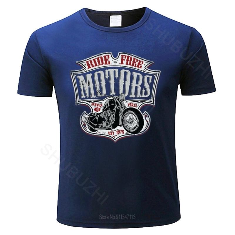 Herre T-skjorte med O-hals for tenåringer, Motard - Moto Motorsykkel Chopper Bobber Old School, sommer, svart t-skjorte, store størrelser