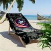 Columbus Blue Jackets Print Beach Towel, Large Soft Quick Dry Towel for Beach Camping Swimming