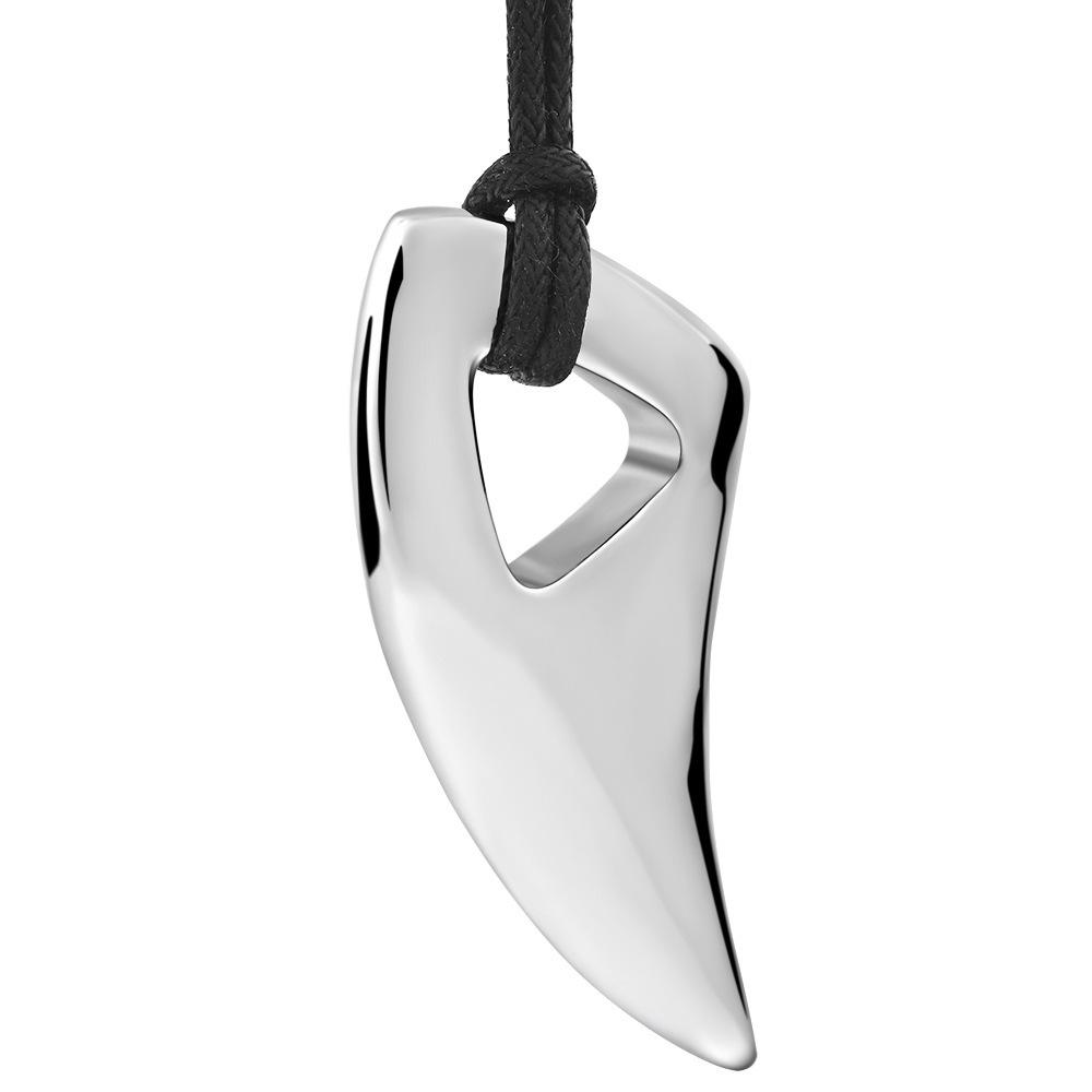 Stainless Steel Personalized 48MM Wolf Tooth Necklace Memorial Gift for Veterans
