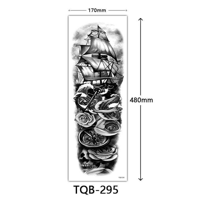 Full Arm Tattoo Sticker, Full Arm Big Picture Tattoo Sticker, Flower Arm Tattoo Sticker Tattoo