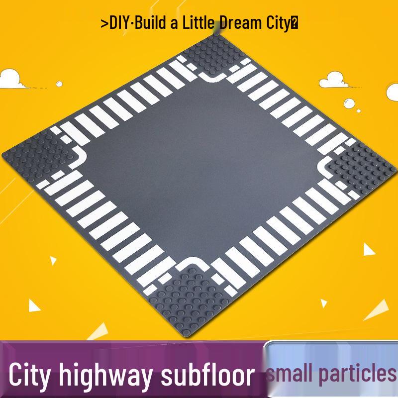 Early Education City Road Baseplate for Young Children - Building Block Accessories