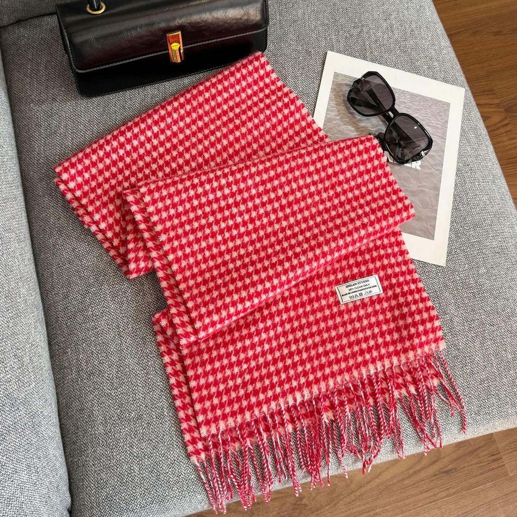 2025 Unisex 100% Wool Scarf: Versatile and Warm for Autumn & Winter