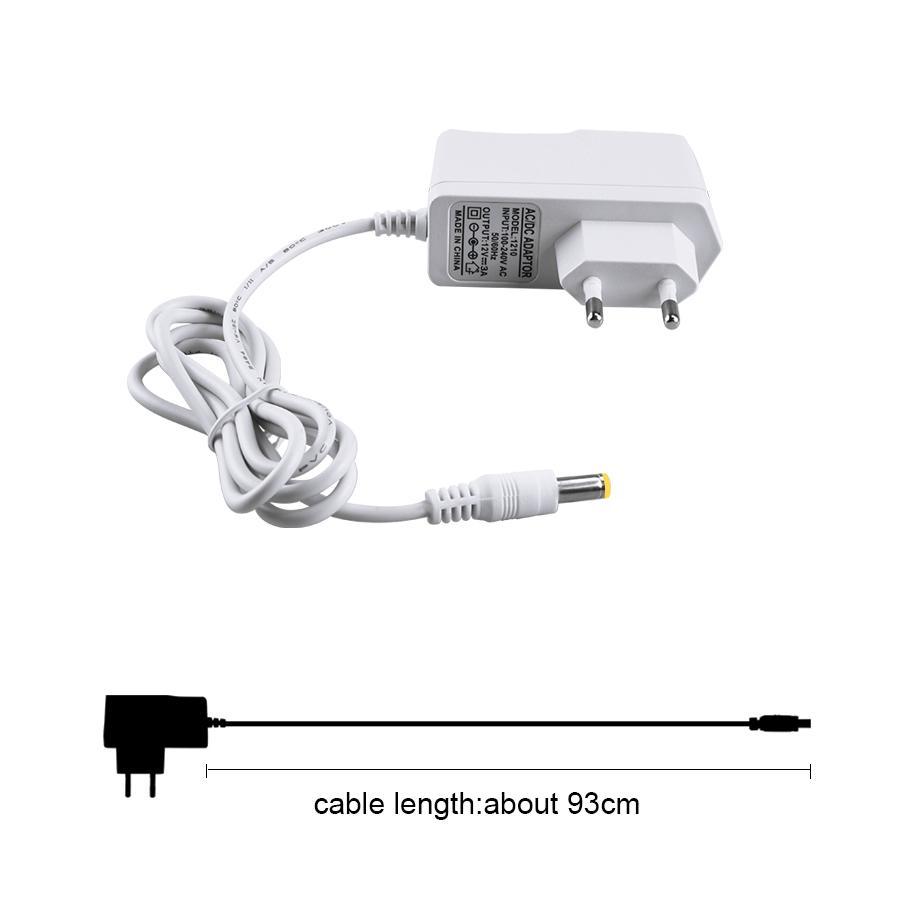 DC 12V 24V Power Supply Adapter Lighting Transformer Input AC 100-240V Output DC 12V 1A 2A 3A Charger EU US Plug 5.5mm 2.1-2.5mm