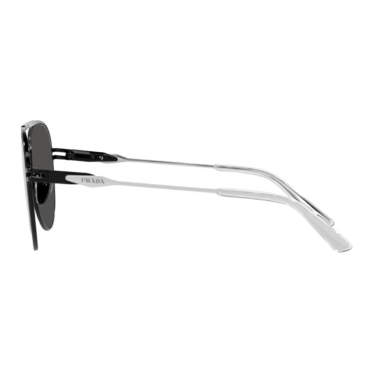 Prada Fashionable Versatile Metal Pilot Sunglasses Men sunglasses Black 0PR54ZS1BO5S0