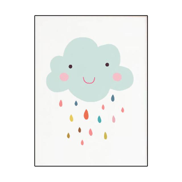 

Декор детской комнаты Картина на холсте Мультфильм Настенное искусство Все игры Весь день Плакаты и принты Детская комната Декор детской комнаты Без рамки 21*30cm No Frame