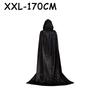Unisex Black Hooded Cloak Witch Cosplay Accessories Costumes Masquerade Family Celebration Decor Halloween Party Cosplay Costume