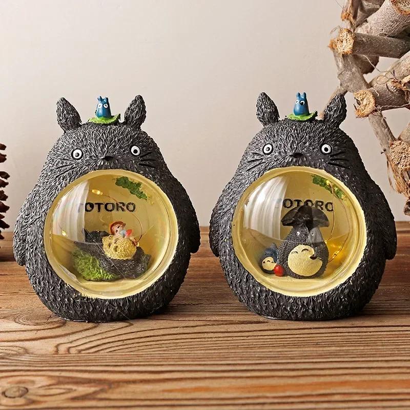 Totoro LED Night Light Cartoon Star Light Battery for Bedroom Japanese AtmosphereTable Decoration Ornament Light Children Gift