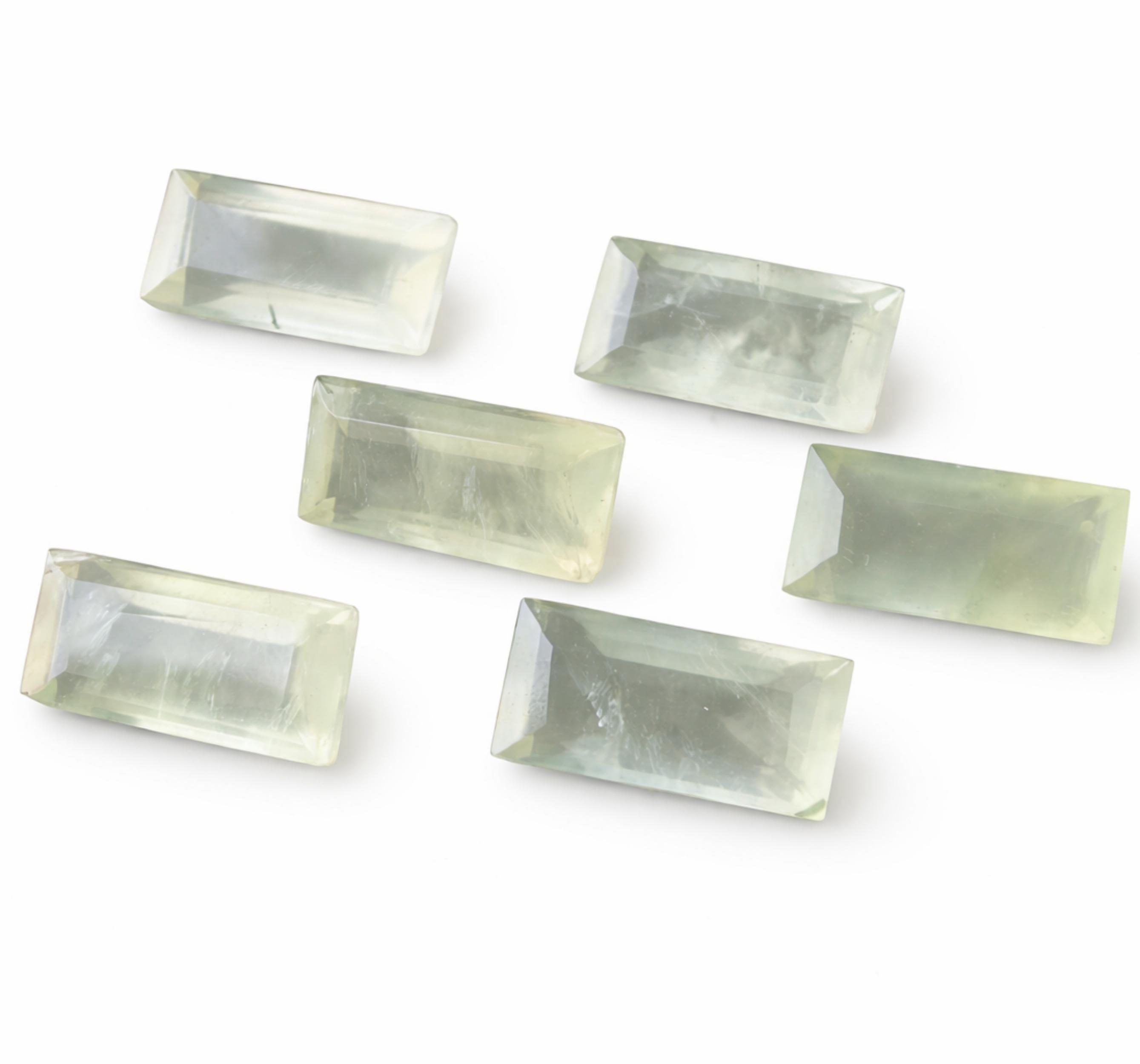 

AAA+ Prehnite Gemstone Big Rectangle Faceted Cut Calibrated, Green Prehnite Loose Stone for Jewelry Making, Faceted Gem Supply 5x10mm зелёный