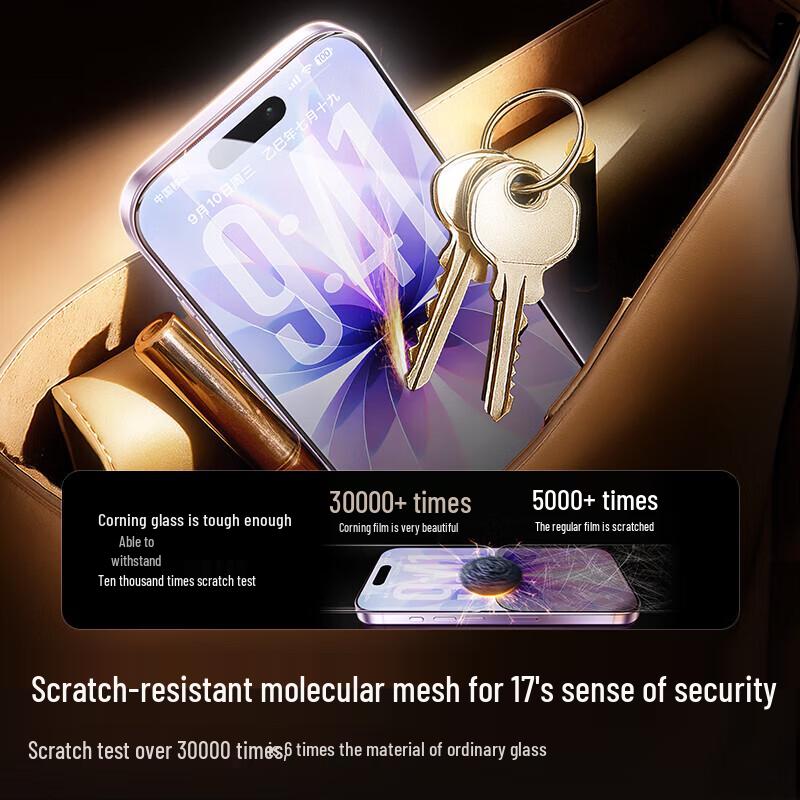 UGREEN Apple iPhone Corning Glass Screen Protector with Dust-Free Auto-Apply Kit