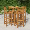 Day and Night - Day and Night High Garden Table and Stools 5 Pcs Solid Acacia Wood