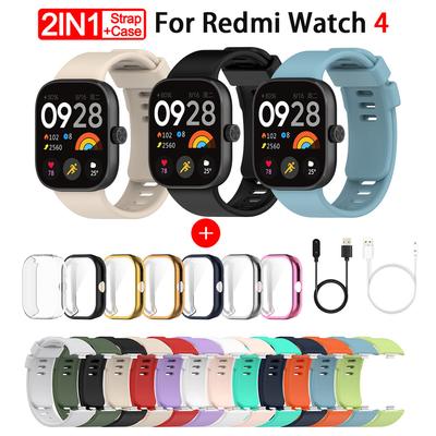 Pasek silikonowy do Xiaomi Redmi Watch 4 SmartWatch Watchband Bransoleta Redmi Watch4 Ochraniacz ekranu Etui ochronne