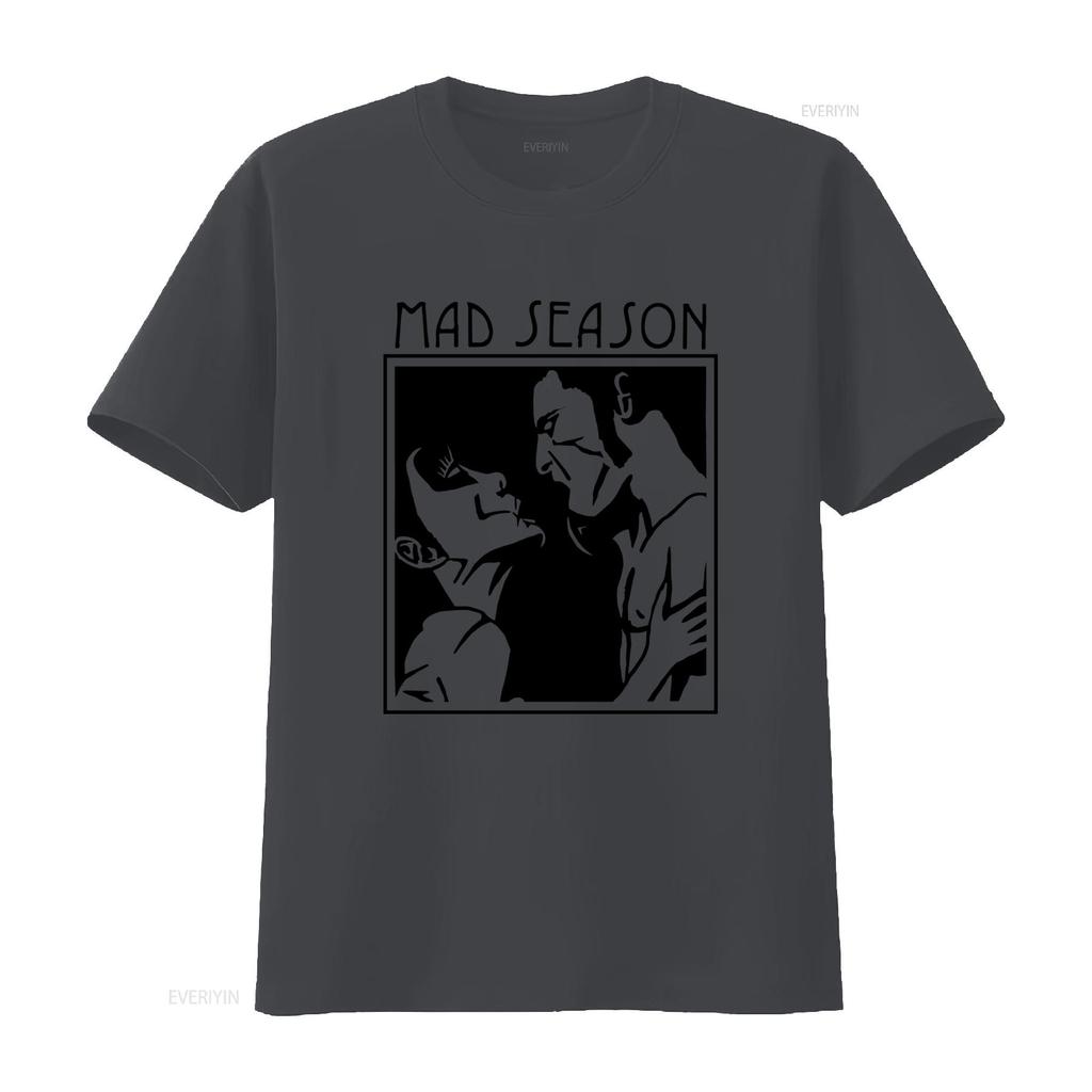 Mad Season Vintage Rock Heavy Cotton T Shirt Unique Print For Fans Vintage Comfortable Breathable Stretched Slightly
