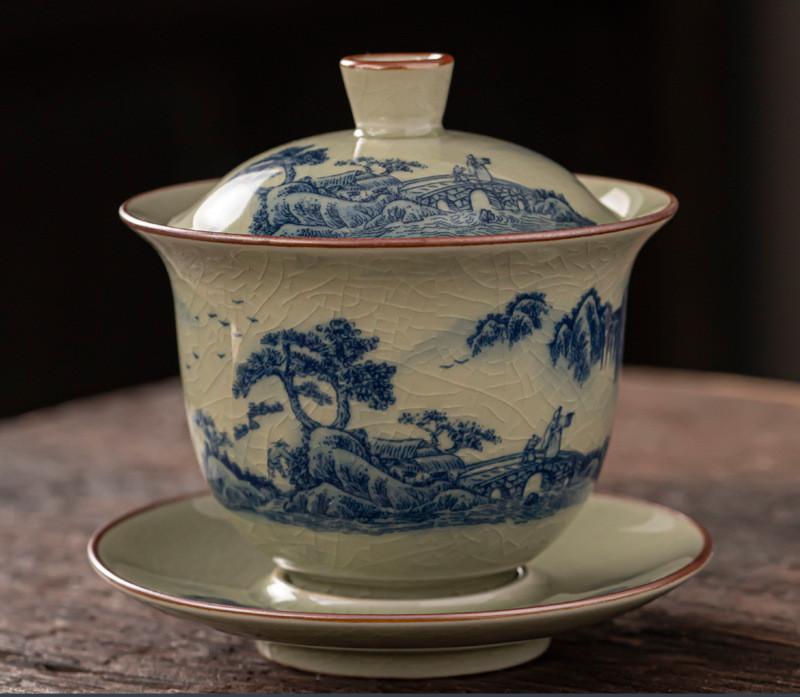 

Ручная крышка для чашки, пиала, чайная чашка, чайник, пиала для чая кунг-фу с крышкой, одинарная крышка для приготовления чая, крышка-пиала, высококлассный антикварный керамический чайный сервиз 200ml