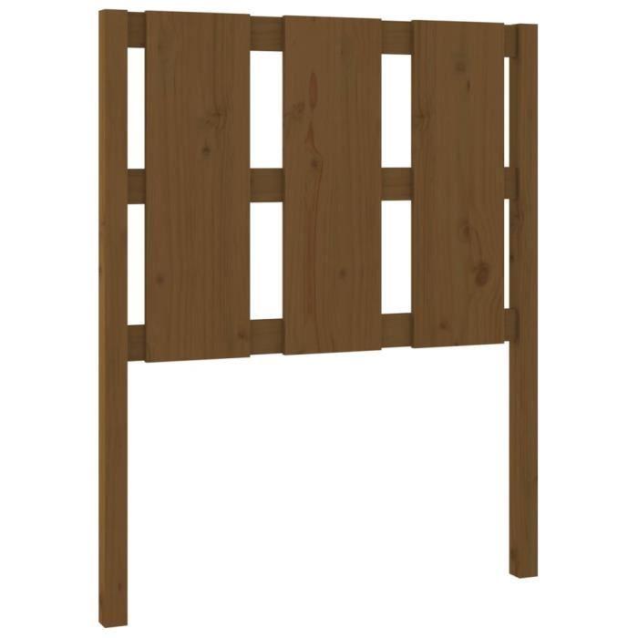 VidaXL Headboard Honey Brown 80.5x4x100 Cm Solid Pine Wood 817968