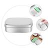 2 Stück Aluminium Seifenschale Lebensmittelqualität Quadratische Box Reise-Seifenbox Tragbare Seifenschale Metallbehälter Seifenriegel Aufbewahrung Reise