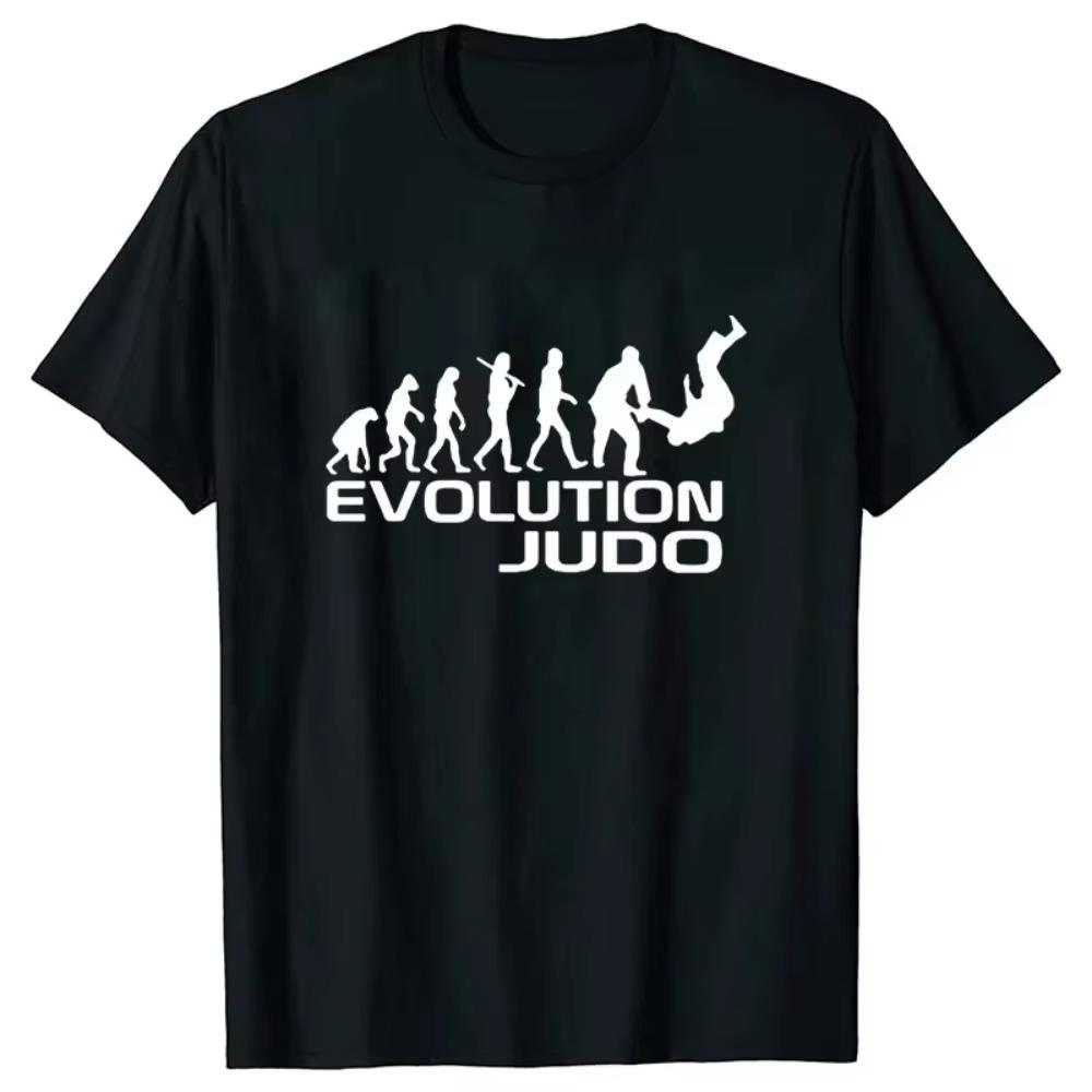 Men's Brand Tshirts Evolution of Judo Classic Graphic T-shirt Casual Fashion Women Men Clothing Tops Oversized Tee Shirt Homme